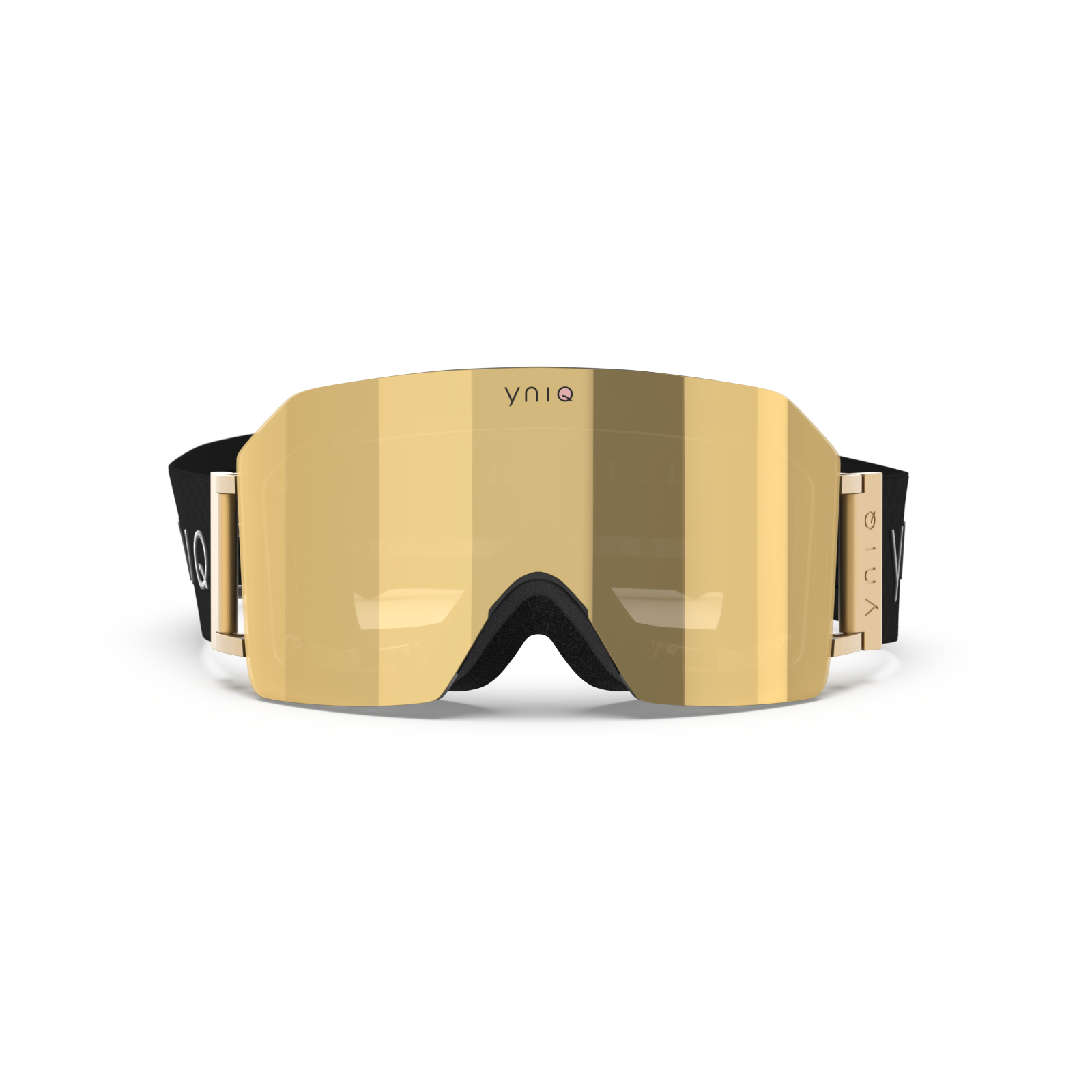 YNIQゴーグル　BLACK ALL GOLD YNIQ FOUR BLACK ALL GOLD - Ski goggles